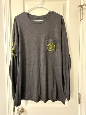 Salt Life Fish Surf Dive Long Sleeve Pocket T-Shirt Size XL